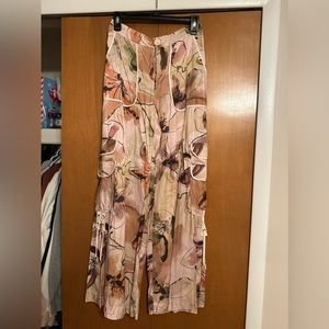 Silk printed pants